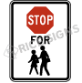 Stop For Pedestrians Symbol