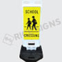 Portable School Crossing Sign Double Sided