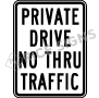 Private Drive No Thru Traffic