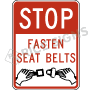 Stop Fasten Seat Belts Signs