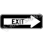 Exit Enclosed In Arrow Signs