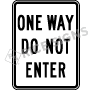 One Way Do Not Enter