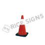 18" Orange Traffic Cone with 6" Reflective Collar