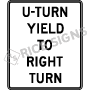 U-turn Yield To Right Turn