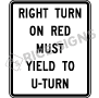 Right Turn On Red Must Yield To U-turn