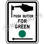 Crosswalk Push Button Style 1 Signs