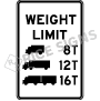 Weight Limit Tons Symbol