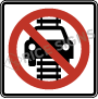 Do Not Drive On Tracks Symbol