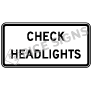 Check Headlights Signs