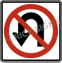 No U-Turn Signs