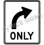 Mandatory Movement Right Signs