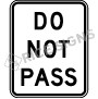 Do Not Pass Signs