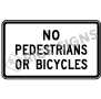 No Pedestrians Or Bicycles
