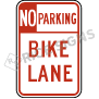 No Parking Bike Lane