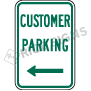 Customer Parking With Arrow