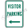 Visitor Parking With Arrow Signs