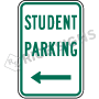 Student Parking With Arrow