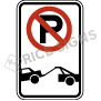 No Parking Symbol Tow-away Zone Signs