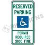 Montana Reserved Parking Permit Required