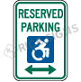 Reserved Parking Accessible Symbol