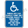 Oregon Handicapped Parking With DMV Disabled Permit Only