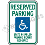 Washington Reserved Parking State Disabled Parking Permit Required