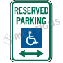 Reserved Parking Handicap Symbol