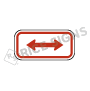 Double Arrow Red Signs