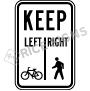 Bicycles Keep Left Pedestrians Keep Right