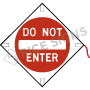 Do Not Enter Roll-Up Signs