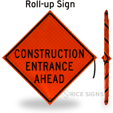 Construction Entrance Ahead