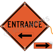 Entrance with Reversible Arrow