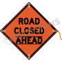 Road Closed Ahead (velcro Around Ahead)