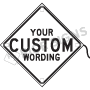 Custom Wording - White