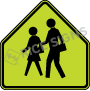 School Pedestrian Crosswalk Signs