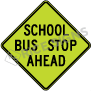 School Bus Stop Ahead