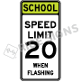 School Speed Limit Signs