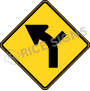 Left Curve With Side Road