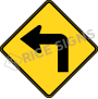 Turn Left Signs