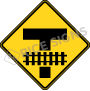 Railroad Crossing Intersection Signs