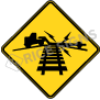 Low Ground Clearance Railroad Crossing Signs