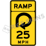 Ramp Advisory Speed With Reverse Curve