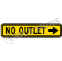 No Outlet With Arrow
