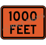 1000 Feet Signs