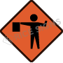 Flagger Ahead (symbol)