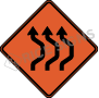 Double Reverse Curve Right Three Lanes