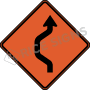 Double Reverse Curve Left One Lane