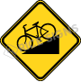 Bicycle Hill Signs