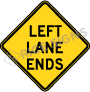 Left Lane Ends