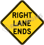 Right Lane Ends